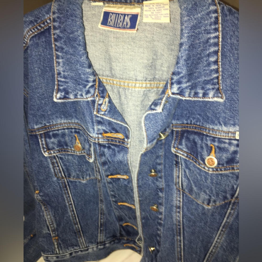 BILL BLASS | Vintage Blue Denim Jacket - Picture 2 of 15